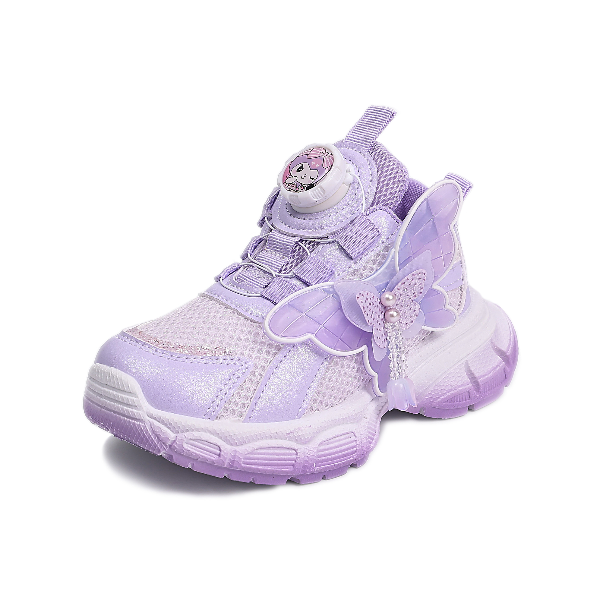 

Нескользящие износостойкие низкие детские кроссовки для повседневной носки FIRS Kids, фиолетовый