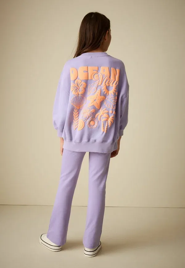 Свитшот Regular fit flare set Next, сиреневый — фото 3