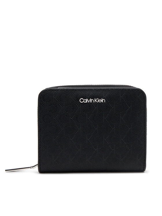 

Маленький женский кошелек Ck Must Medium Zip Around_Mono K60K612942 Calvin Klein, черный