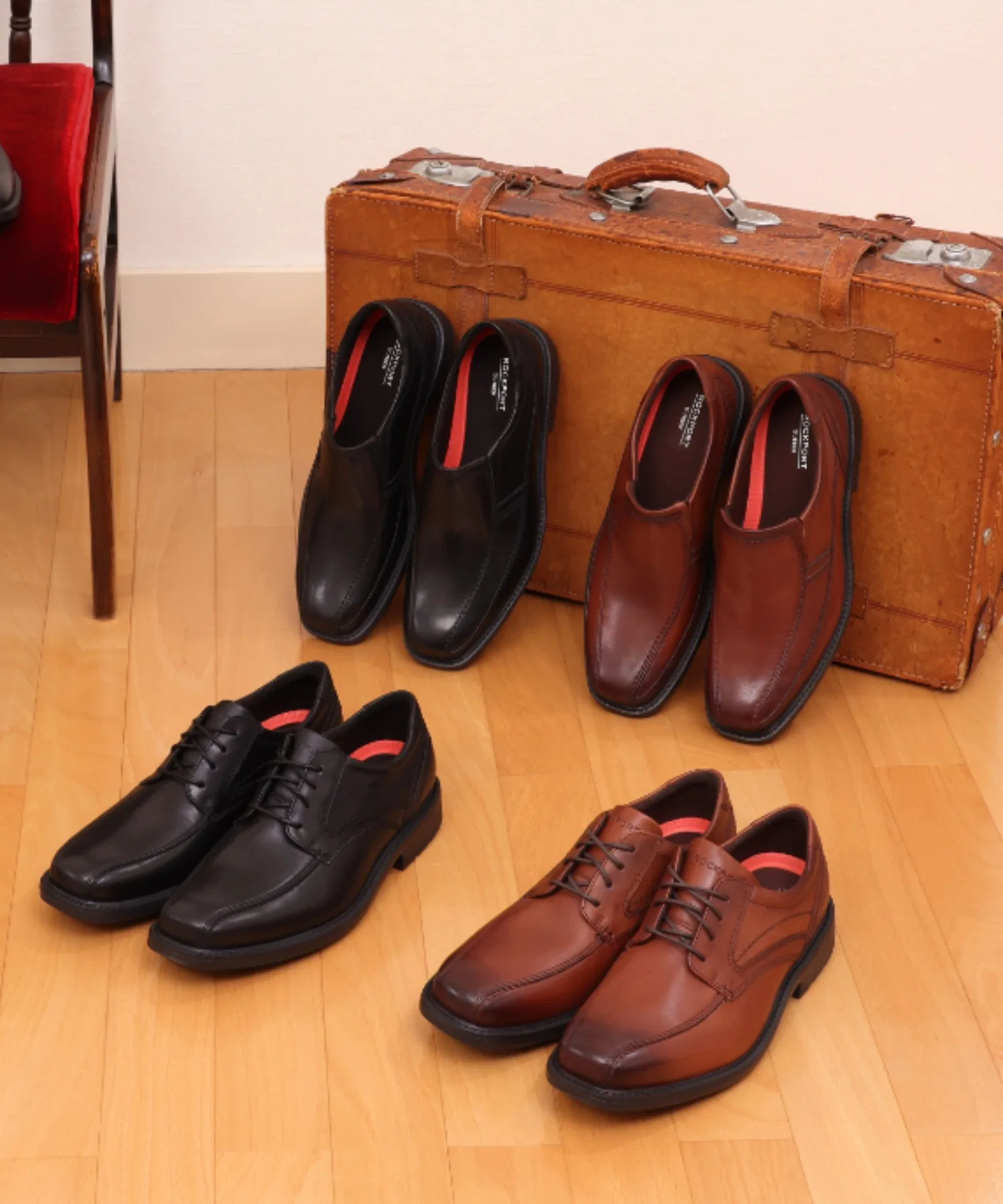 Мужские туфли ROCKPORT STYLE LEADER 2 из натуральной кожи коричневые — фото 2