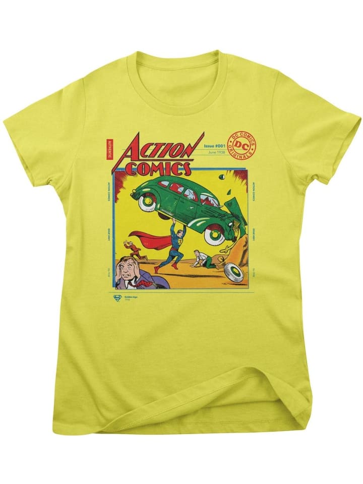 

Футболка Superman in Action Comics Issue 001 Girly Tee желтого цвета Superman, Желтый, Футболка Superman in Action Comics Issue 001 Girly Tee желтого цвета Superman