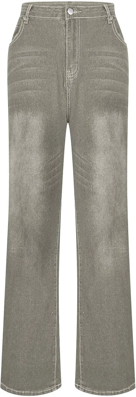 Джинсы свободные Wide Leg, Gray — фото 2