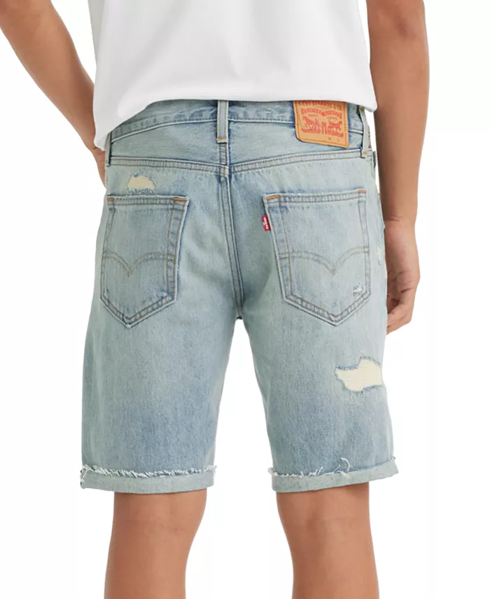 Мужские джинсовые шорты Flex 412 Slim Fit с пятью карманами, длина 9" Levi's, синий — фото 2