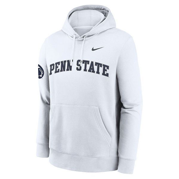 Мужской белый свитшот с капюшоном penn state nittany lions 2025 sideline club fleece Nike — фото 3