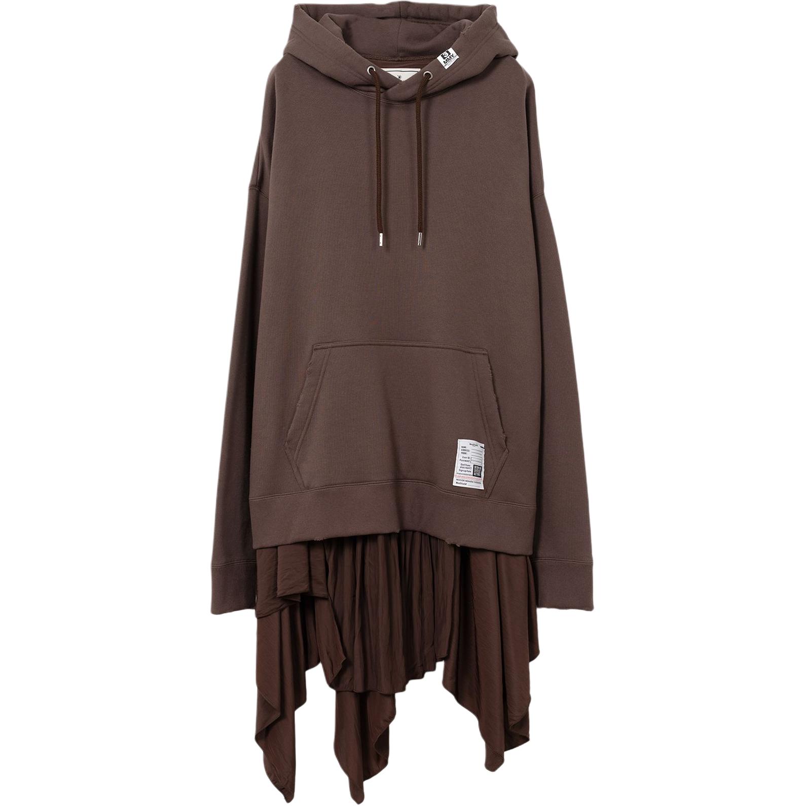 

Женское платье с длинными рукавами FW25 Maison Mihara Yasuhiro, коричневый