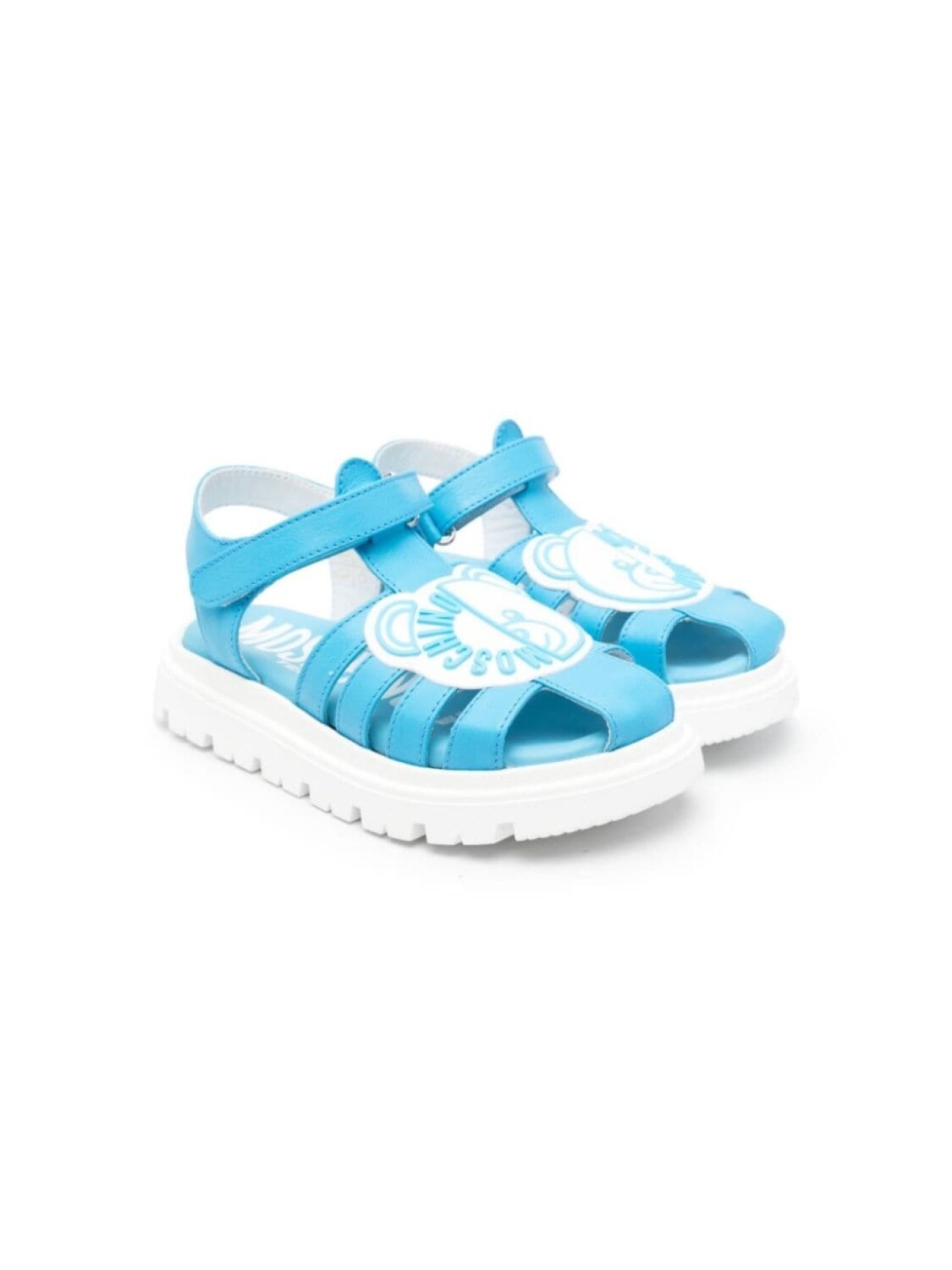 

Moschino Kids сандалии Leo с аппликацией Teddy, синий