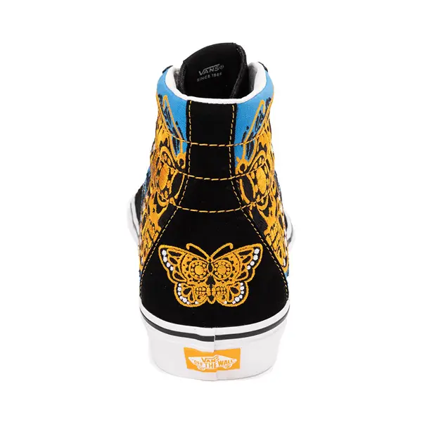 Кеды Vans Dia De Los Muertos Sk8-Hi Skate Shoe, цвет Blue/Multicolor — фото 4
