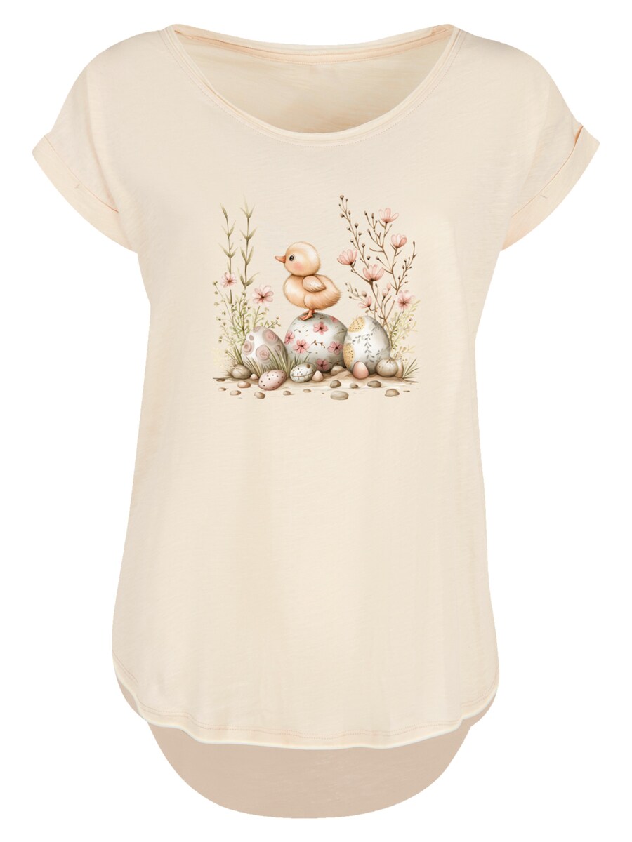 

Рубашка F4NT4STIC Ostern Küken Ei Blumen, песочный