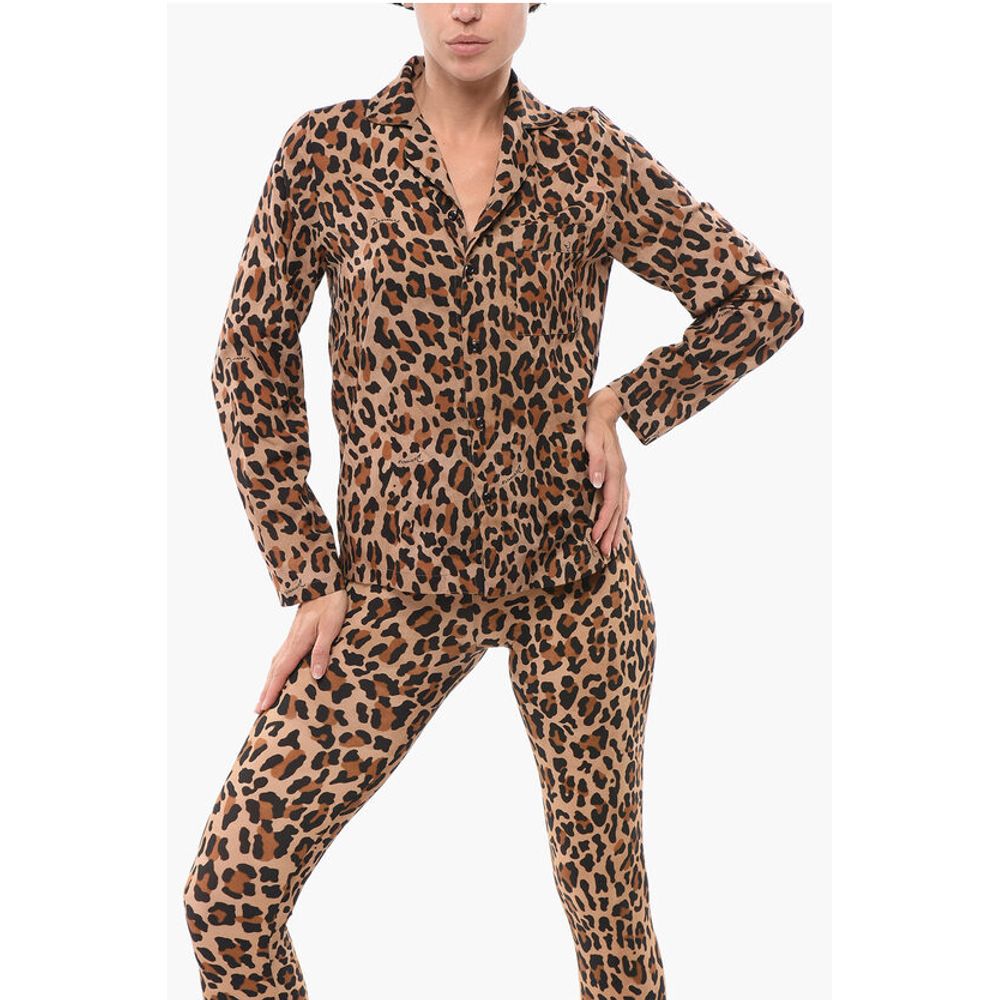 

Пижамная рубашка с рисунком животных Dsquared2, Brown