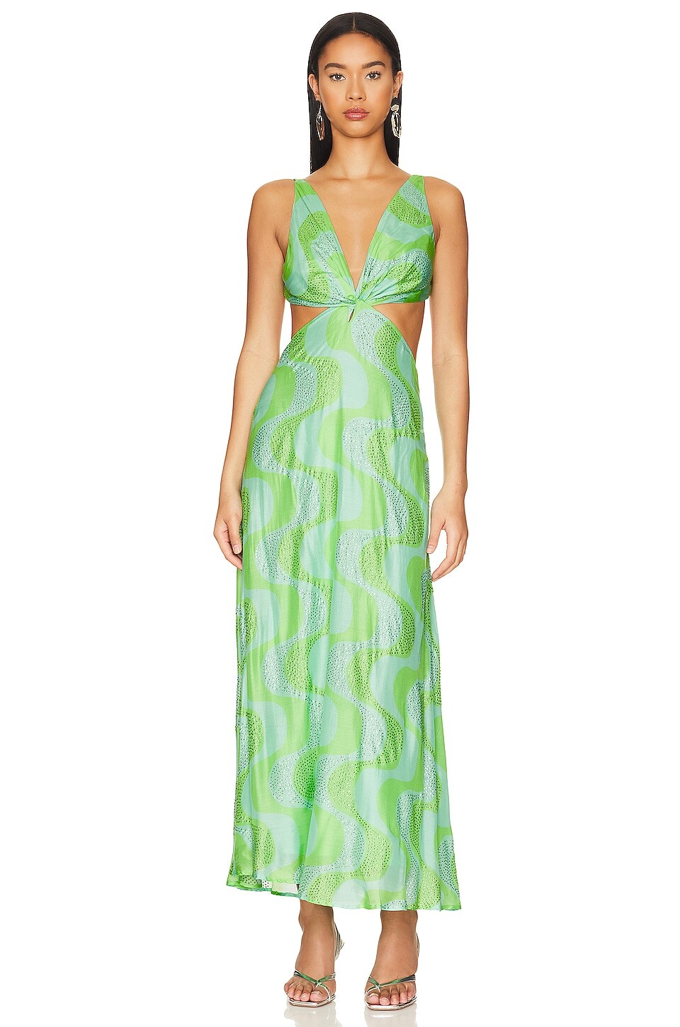 

Платье Sundress Shana Crystal Beaded, цвет Amazonia Rhinestones Lime & Pool