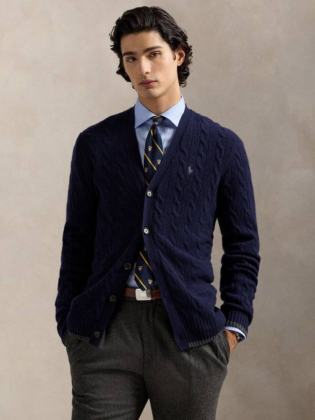 

Тонкий поло-свитер из шерсти Ralph Lauren, Nutmeg Brown