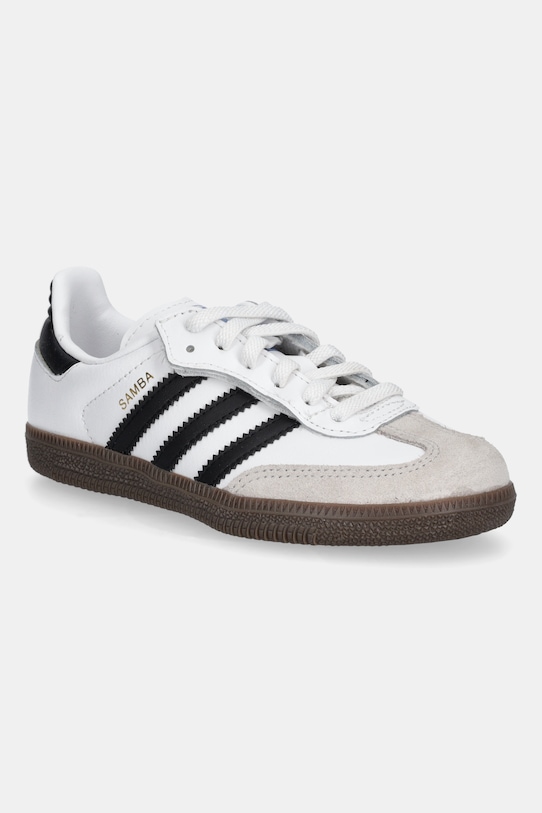 

Кожаные детские кроссовки Samba OG Adidas Originals, белый