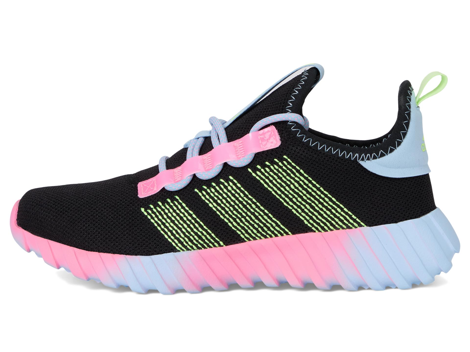 Кроссовки Adidas Kids Kaptir Flow Sportswear Shoes, Black/Yellow/Clear SkySee Less — фото 4