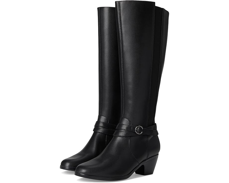 Сапоги женские Clarks Emily 2 Dream кожаные с ремешком, черный