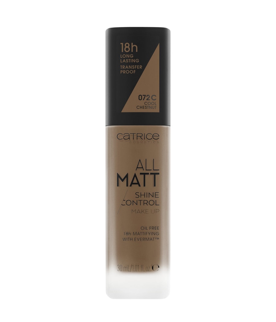 

Жидкая основа CATRICE All Matt Shine Control, Nr. 072 - Cool Chestnut, 30 ml