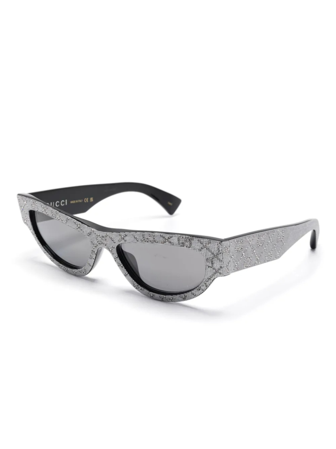 Солнцезащитные очки в оправе «кошачий глаз» Gucci Eyewear, серебряный — фото 2