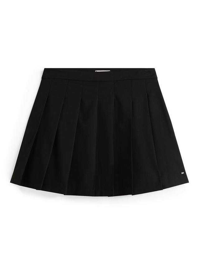 Шерстяная плиссированная мини-юб Tommy Hilfiger, Black — фото 3