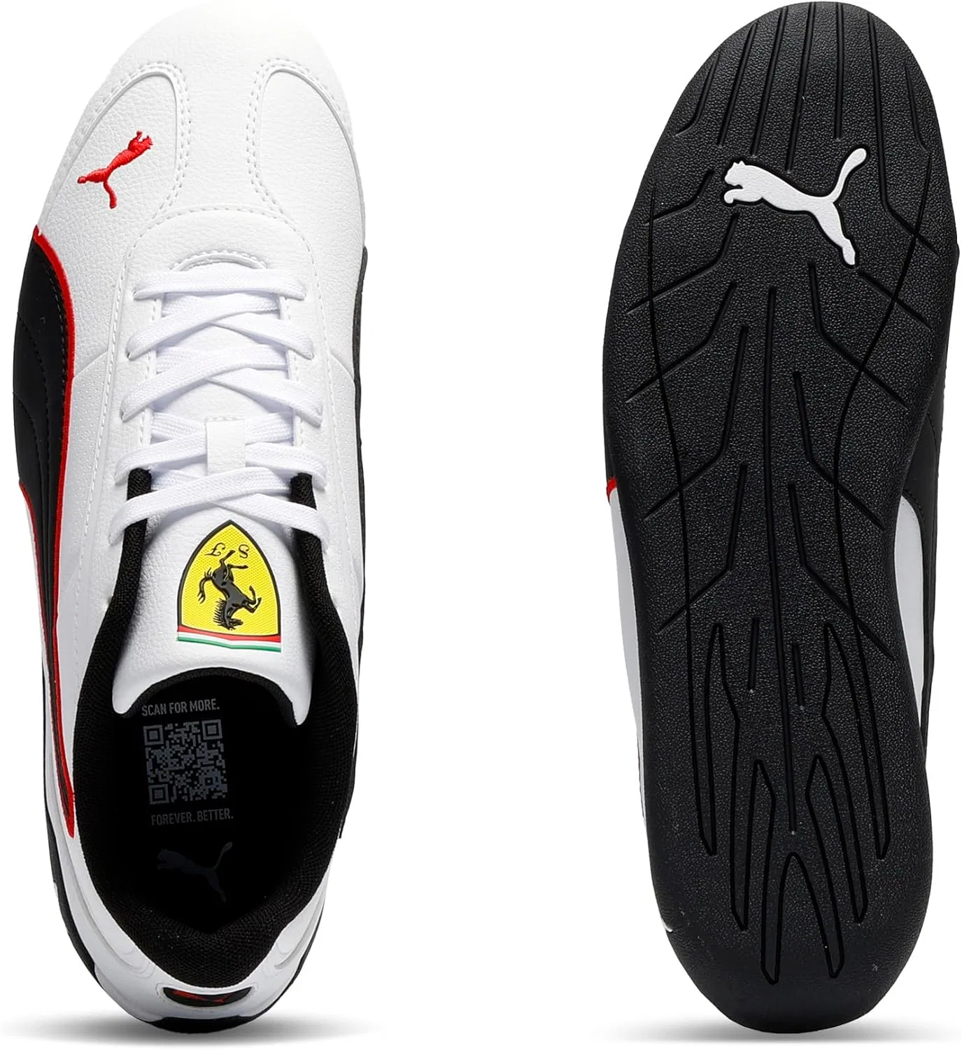 Кроссовки Scuderia Ferrari Replicatch, PUMA, цвет Puma White-rosso Corsa — фото 4