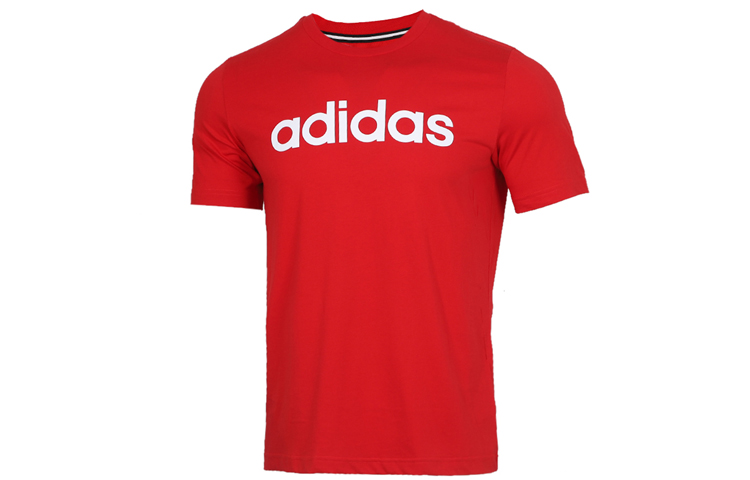 Футболка прямая мужская красная Adidas Neo — фото 2