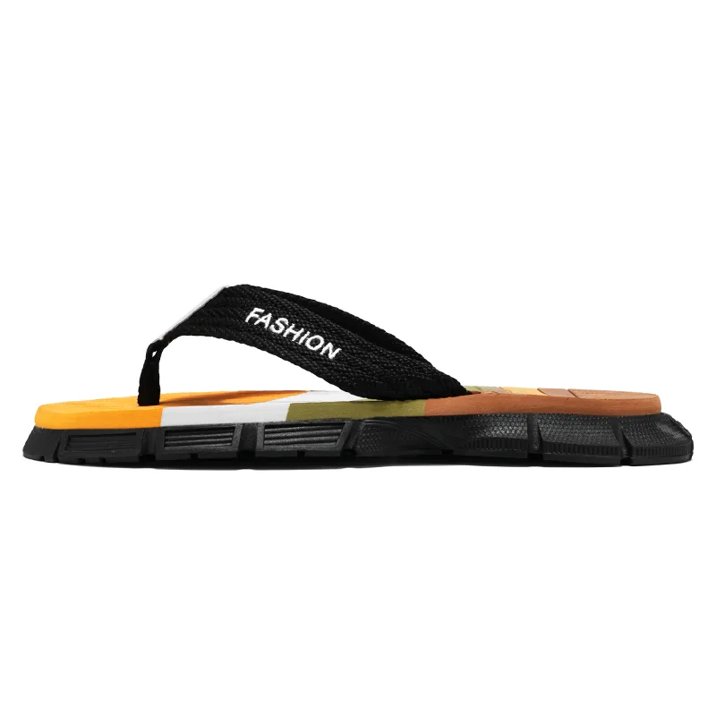 Мужские шлепанцы Woven Abrasion Resistant Slip Resistant NANJIREN, Earth Yellow