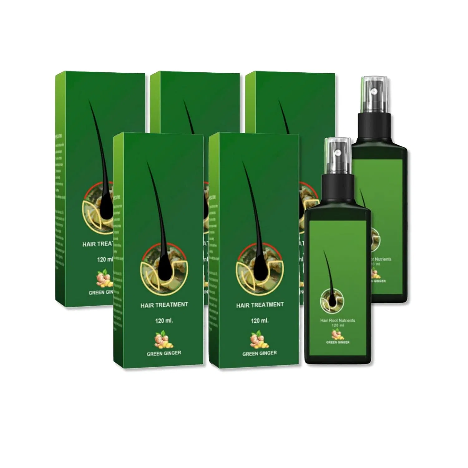 Сыворотка для роста волос Anti Hair Loss для ускоренного роста Mrinb, 5 X 120 Ml