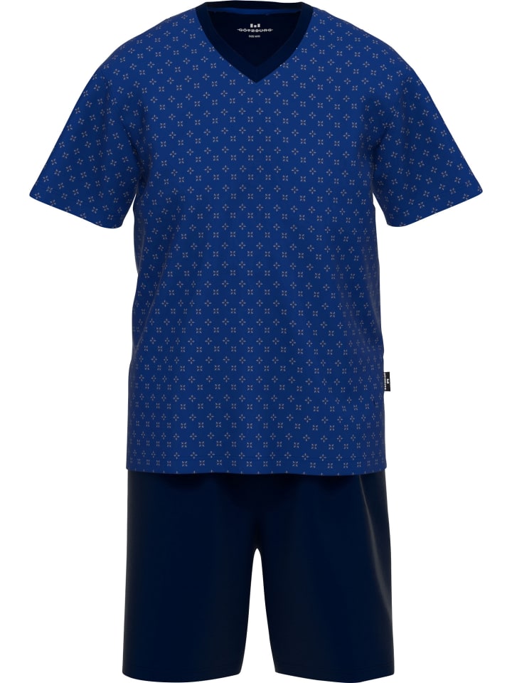 

Götzburg Укороченная одинарная трикотажная футболка темно-синего цвета