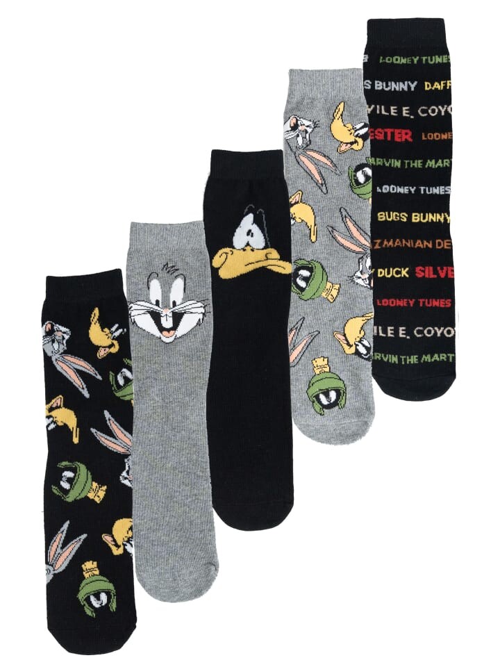 

Носки United Labels 5er Pack Looney Tunes Sneaker Strümpfe, разноцветный