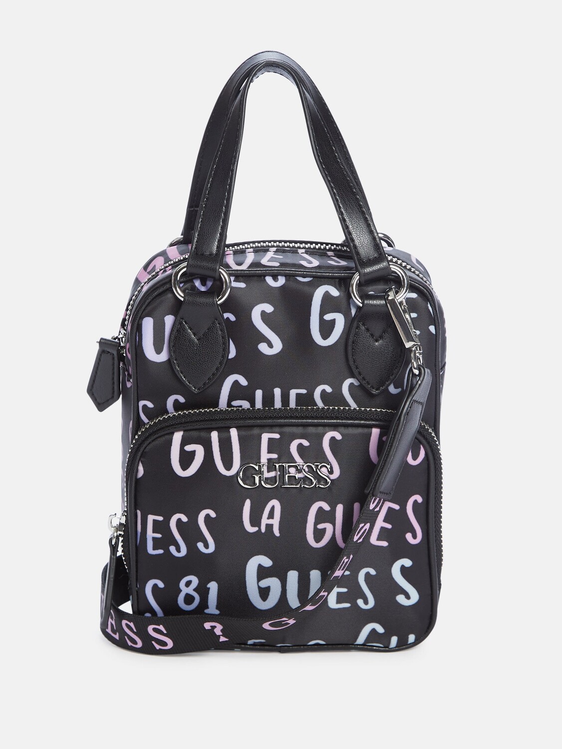 

Нейлоновая сумка через плечо с логотипом Guess Factory, цвет Purple Multi