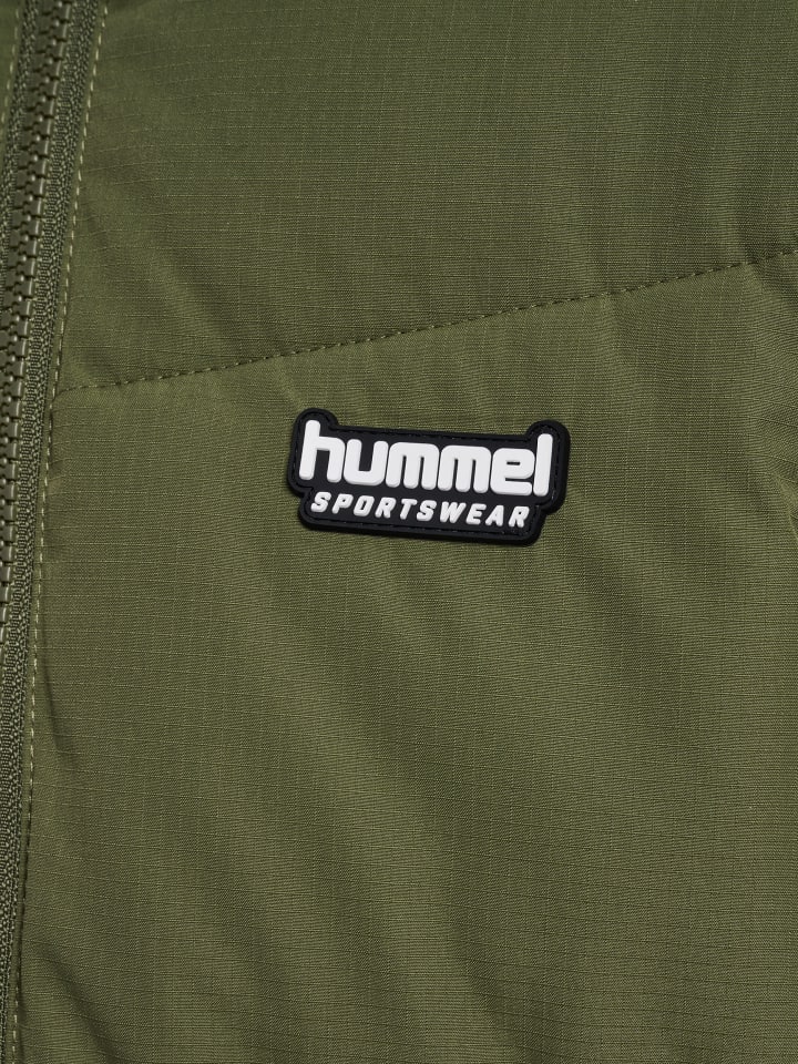 Hummel Детская пуховая куртка Hmljr на молнии, цвет «Зимний мох» — фото 3