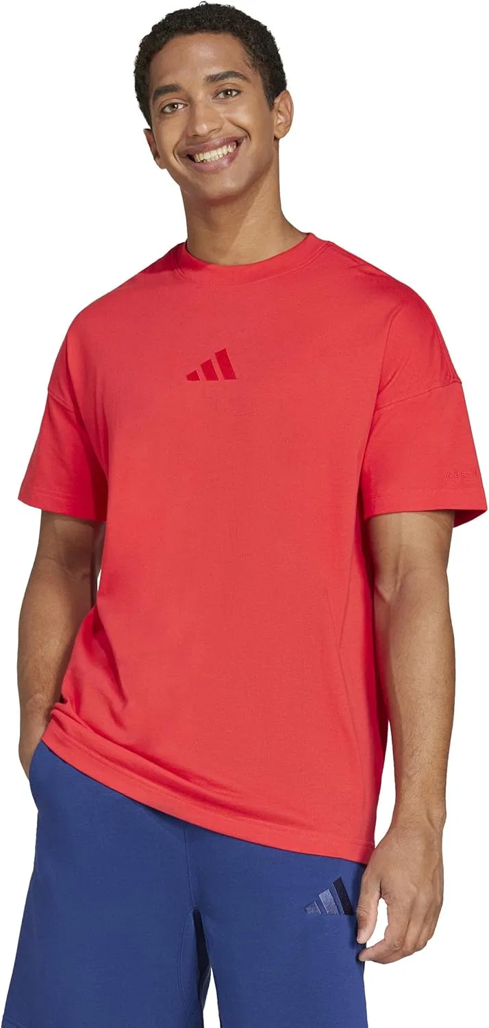 Футболка мужская свободная adidas, Pure Ruby