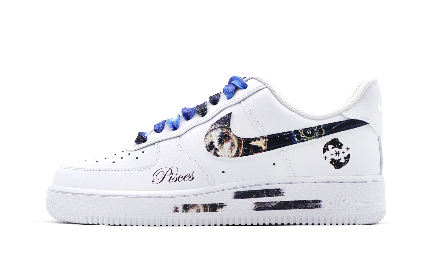 

Мужские кроссовки для скейтбординга Nike Air Force 1, White/Blue