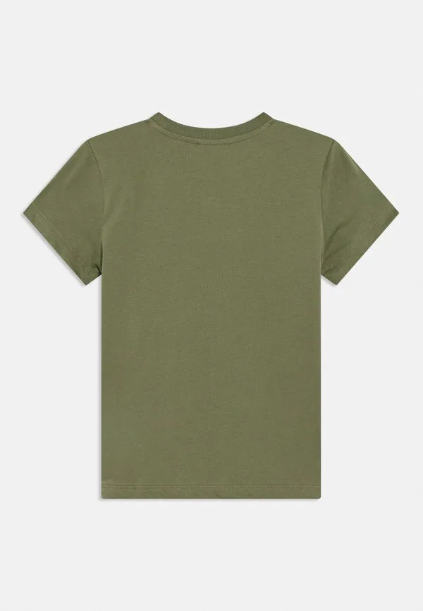 Футболка унисекс с принтом addition Moschino, Olive Green — фото 2