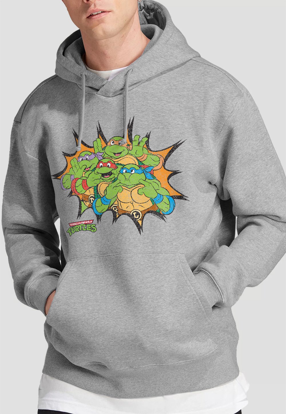 

Толстовка TMNT FUNNY FACE TURTLES Cotton Soul, серый