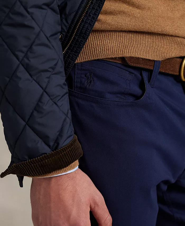 Мужские классические брюки Performance Twill Polo Ralph Lauren, синий — фото 3