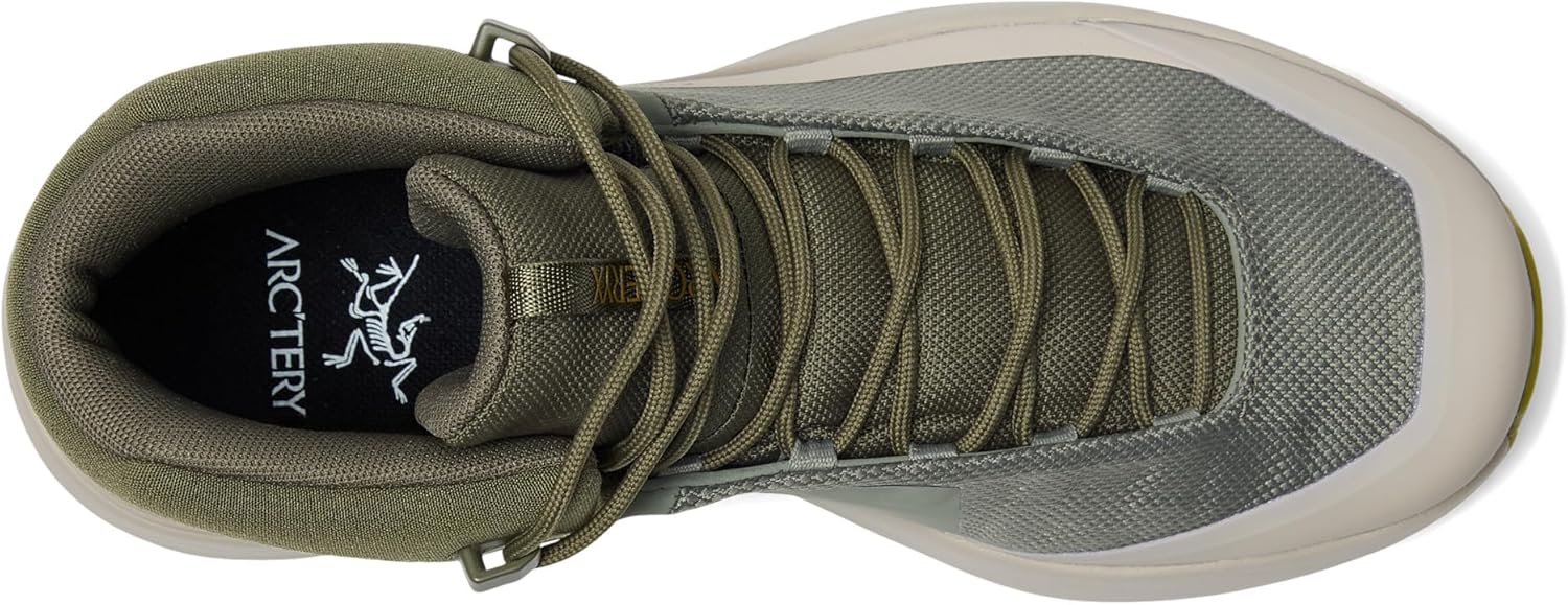 Ботинки Arc'teryx Kopec Mid GTX для мужчин, Средние туристические и походные мужские обувь, Подошва Megagrip - водонепроницаемые, Forage/Rune — фото 4