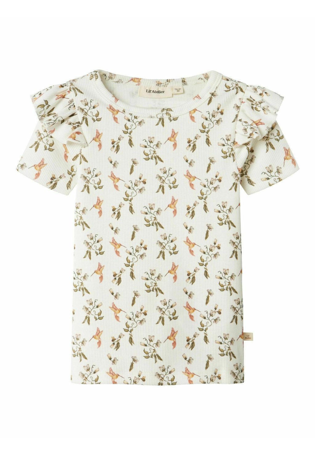 

Футболка с принтом SLIM FIT Lil' Atelier, слоновая кость
