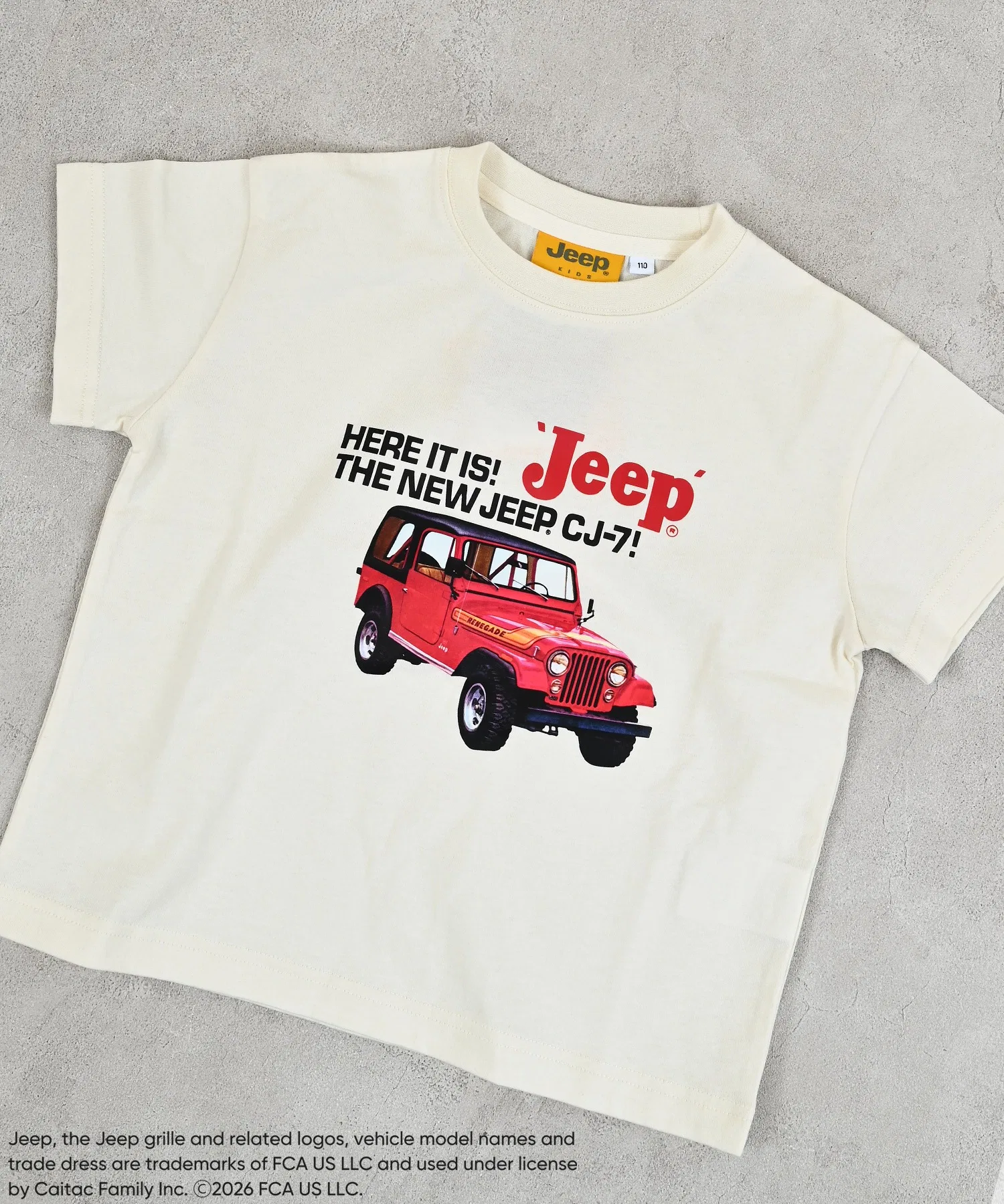 Детская футболка с принтом Jeep MARKEY'S белая