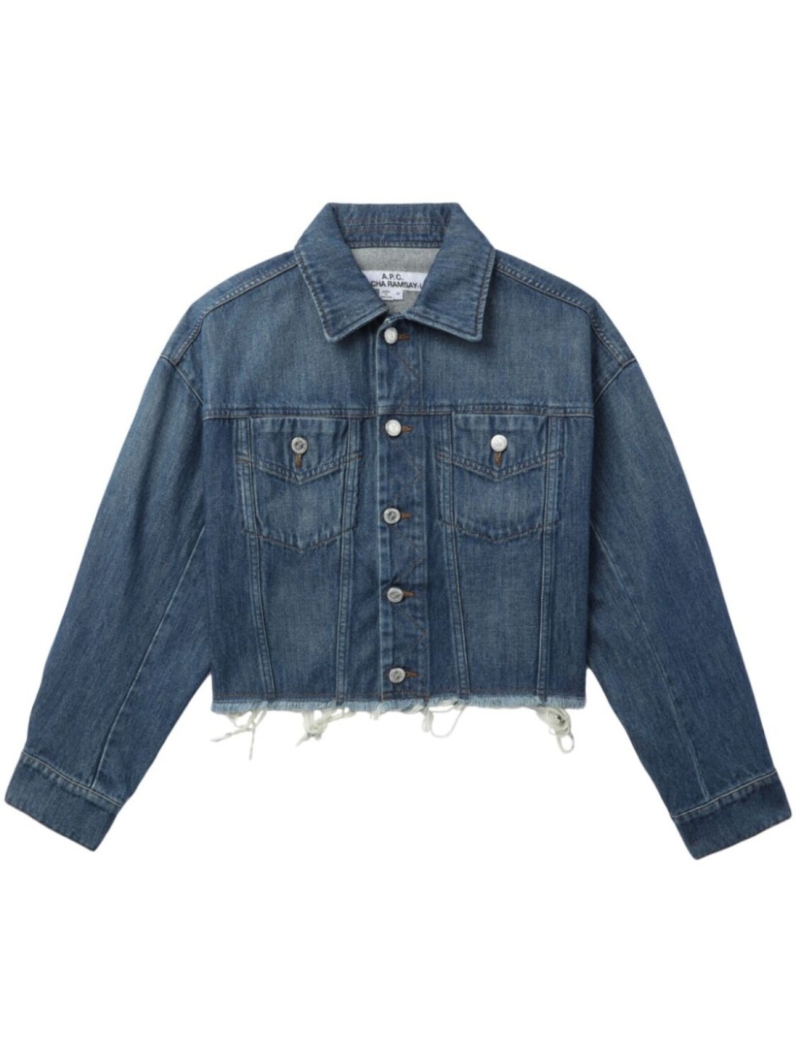 

A.P.C. укороченная джинсовая куртка Sainters, синий