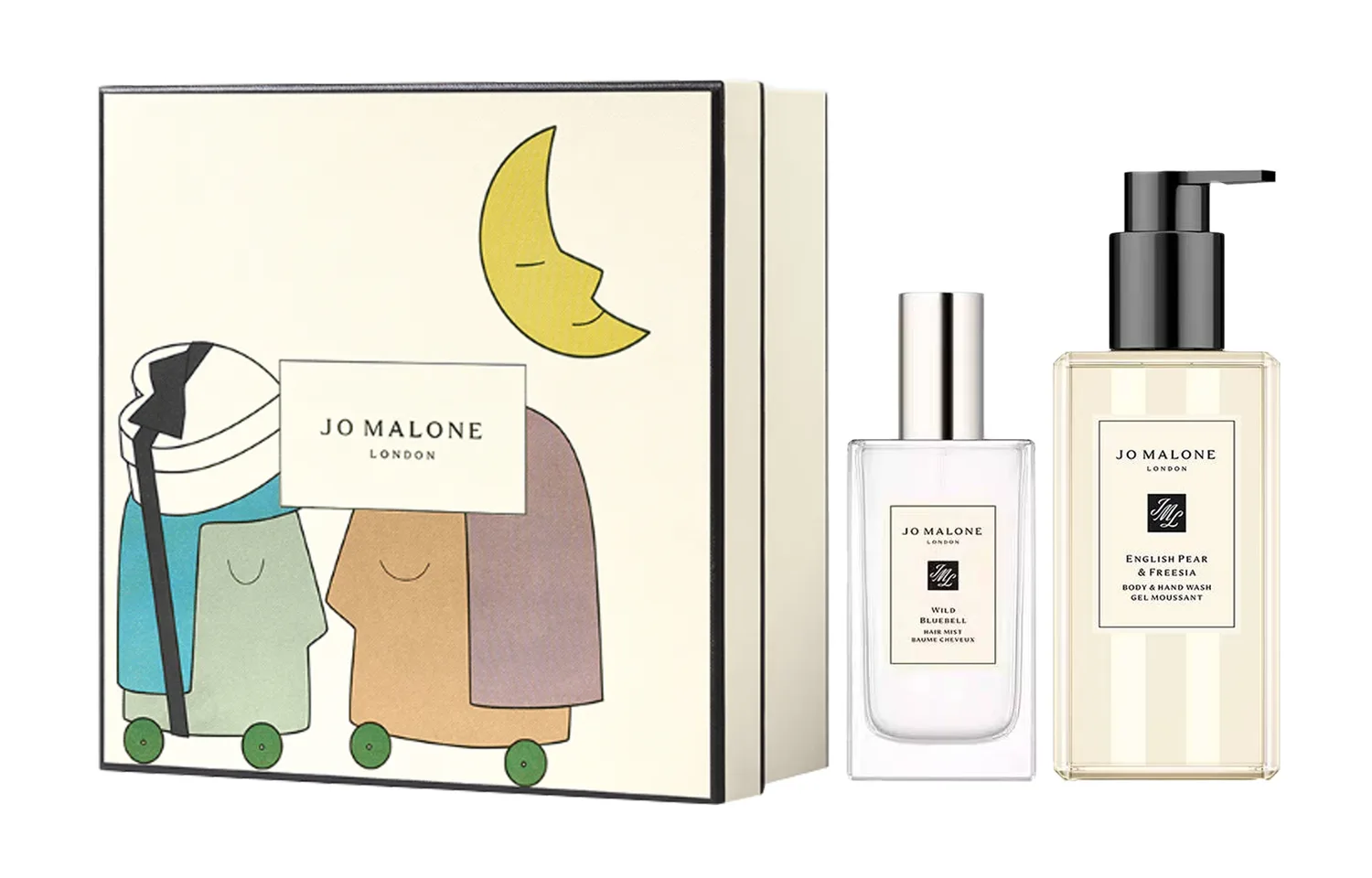 Jo Malone London Набор для ухода за волосами с ароматом колокольчика, гель для душа и туалетная вода, 30 мл + 250 мл, Two-Piece Set: UK Pear & Freesia Shower Gel 250ml+Bluebell Hair Perfume Mist 30ml