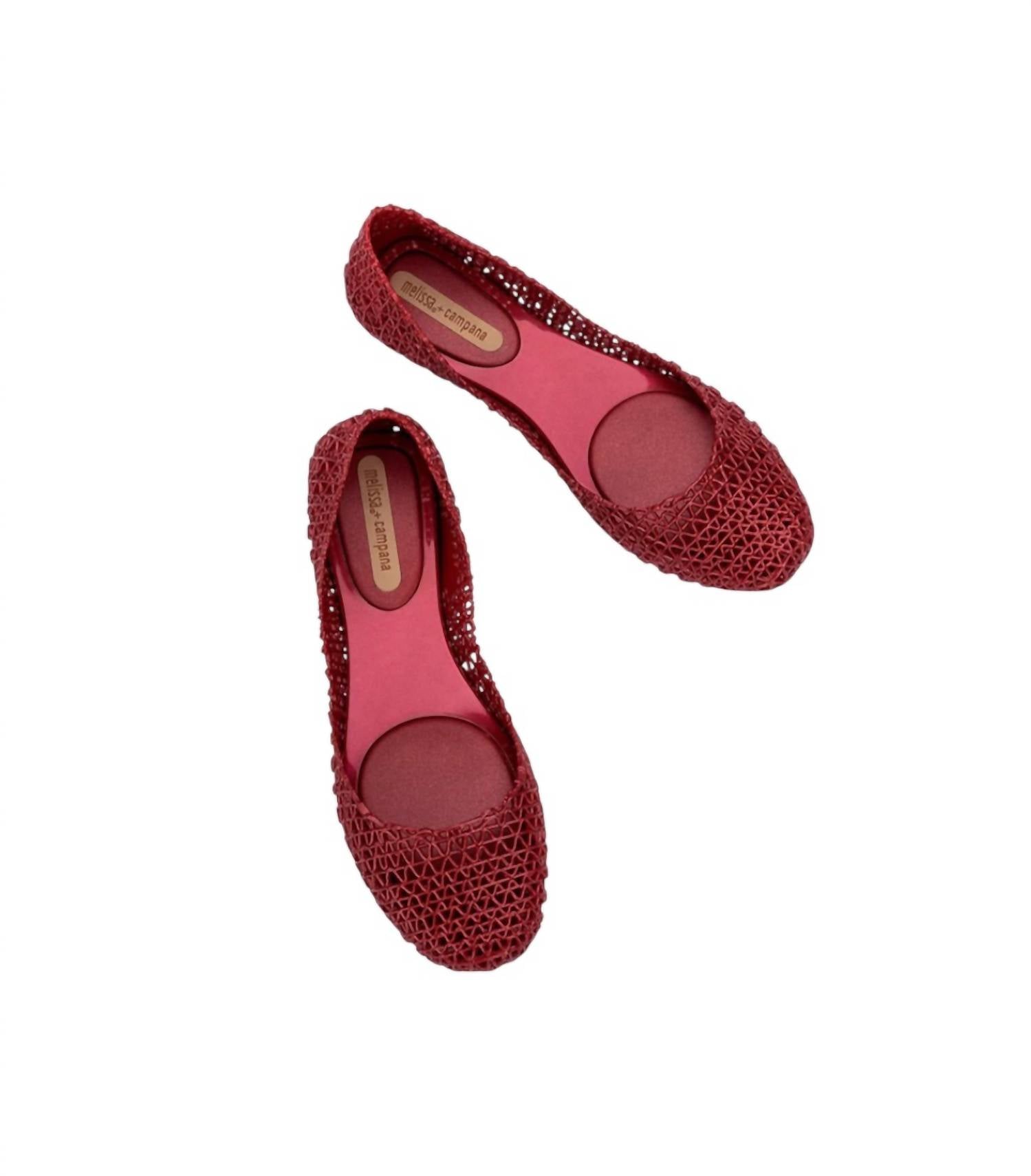Красные балетки Campana Slip On Melissa