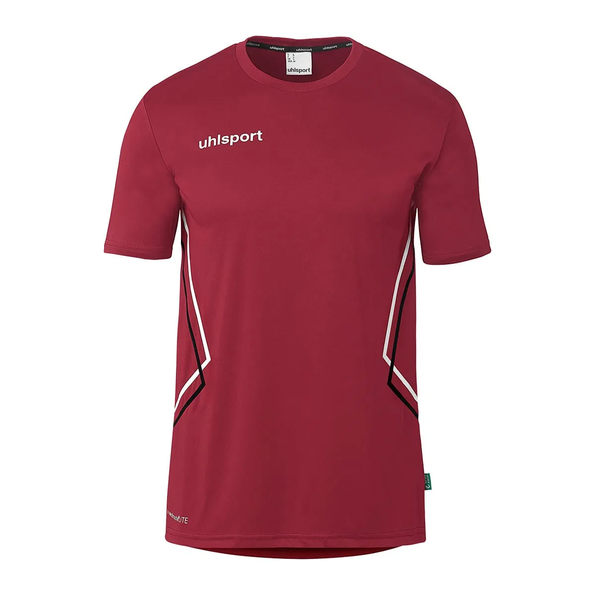 Футболка тренировочная, быстро сохнущая Uhlsport, бордо/черный/белый