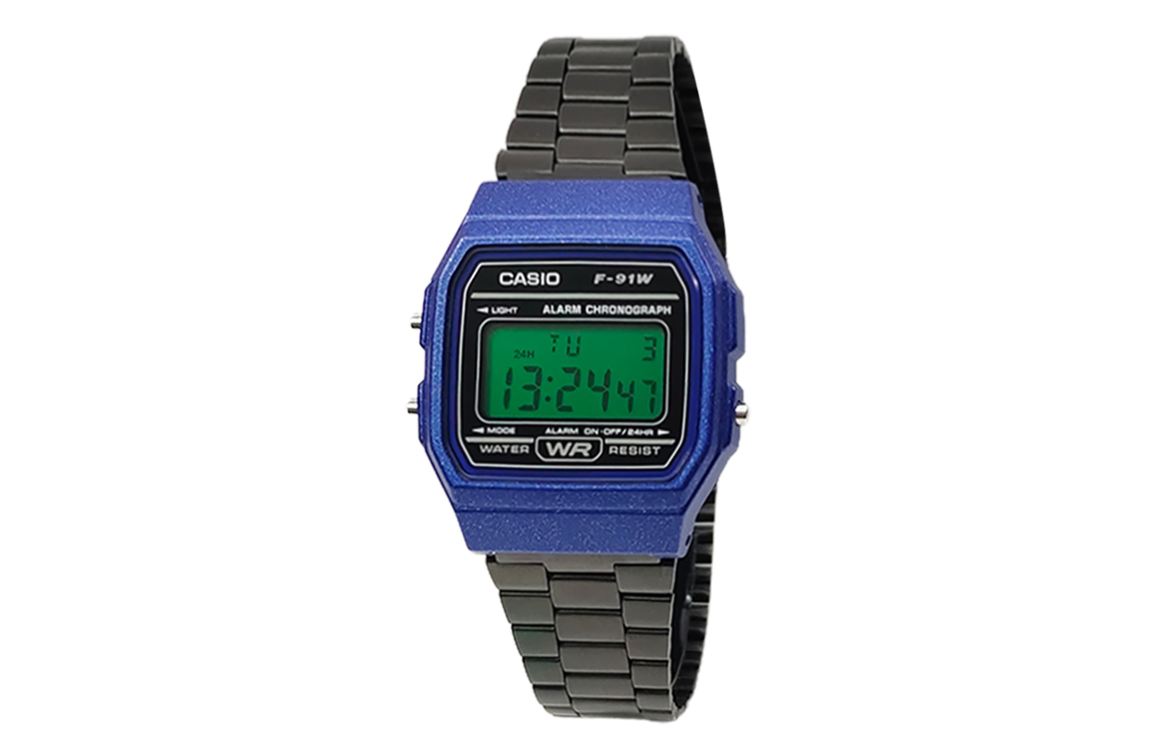 

CASIO Кварцевые часы унисекс с черным циферблатом на стальном браслете