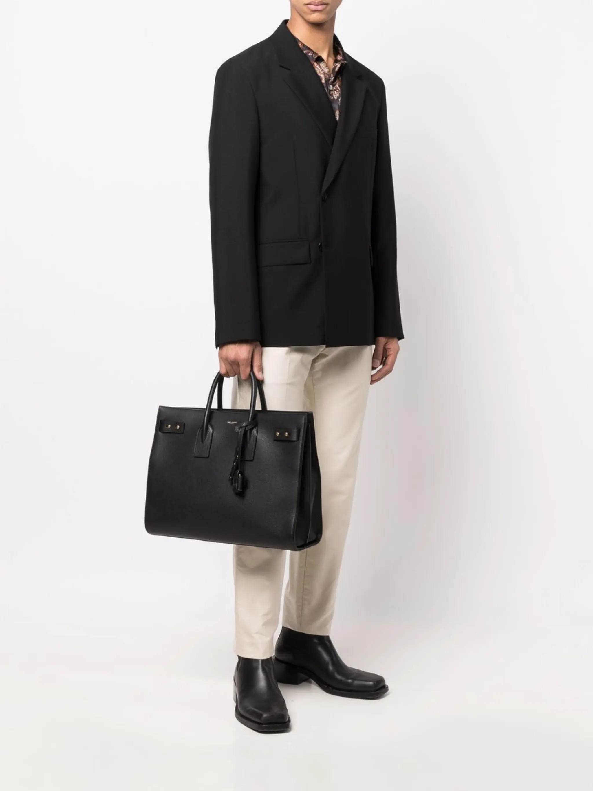 Сумка-тоут Sac Du Jour Saint Laurent, черный — фото 2