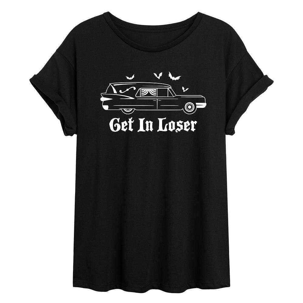 

Струящаяся футболка Get In Loser Hearse для юниоров Licensed Character, черный
