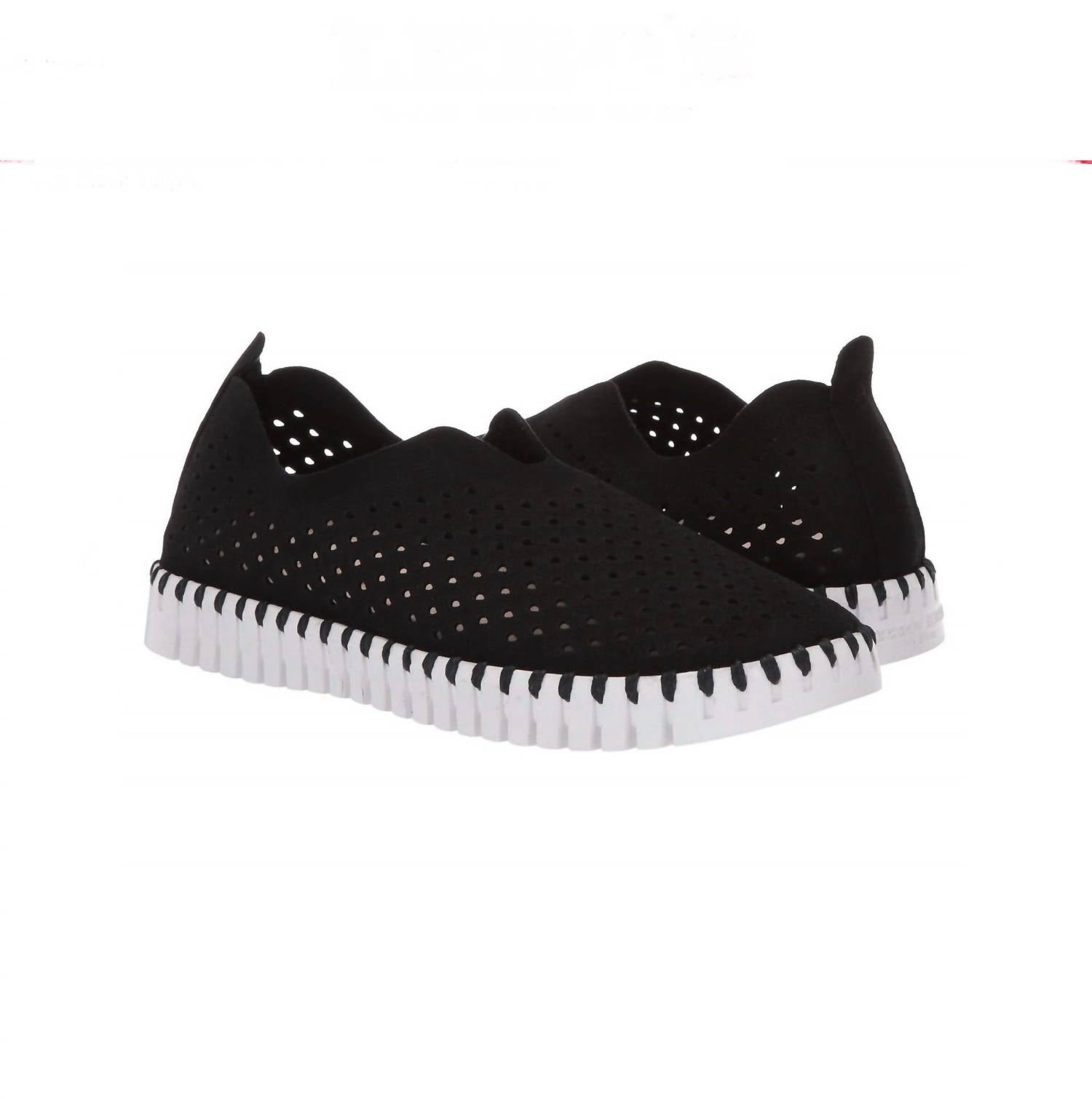 Женские туфли Tulip 139 Slip On черного цвета Ilse Jacobsen