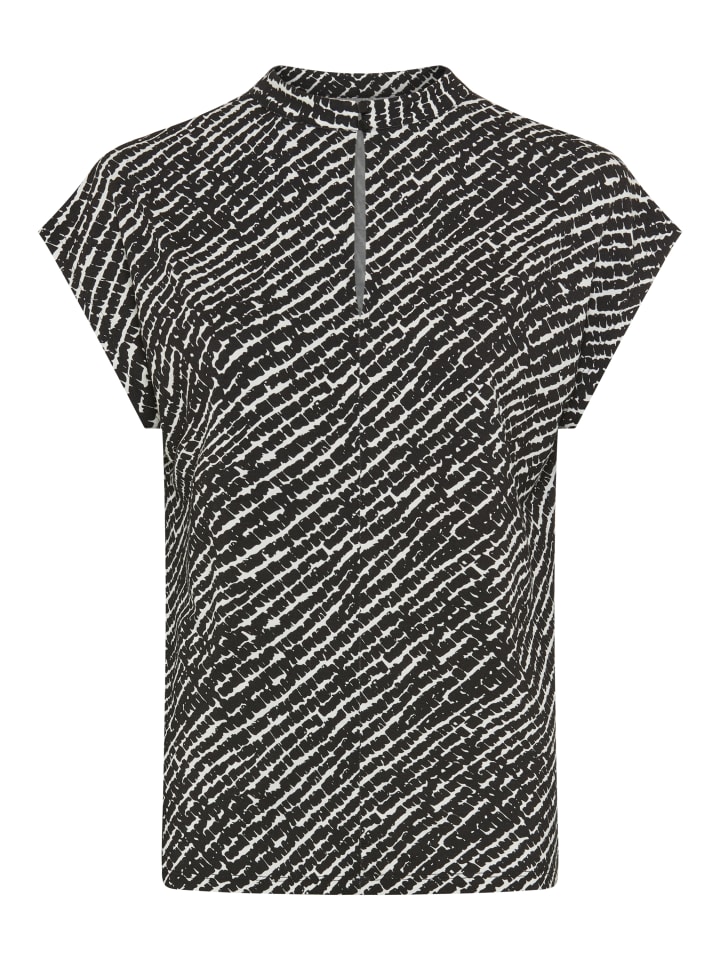 

Рубашка с короткими рукавами в черно-белый узор Laura Scott