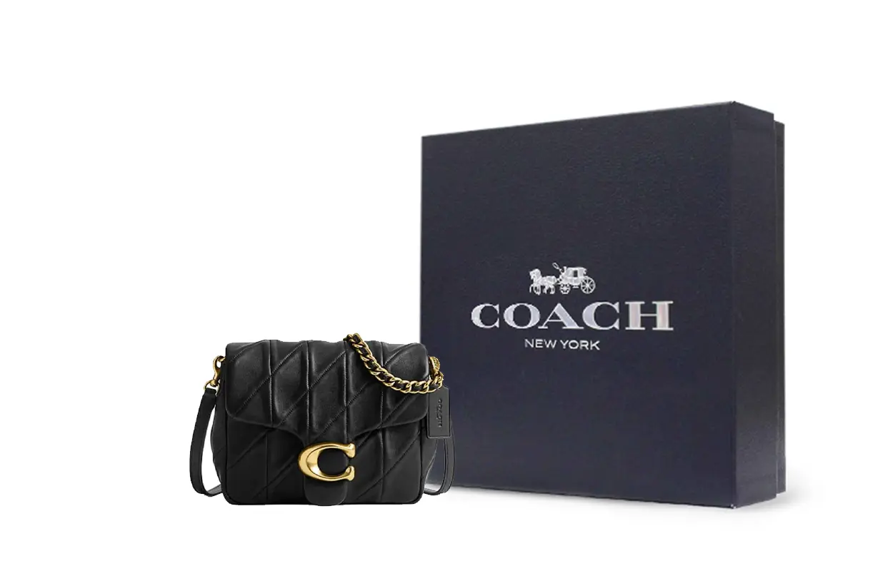 

COACH Таби овчинная поясная сумка через плечо женская черная