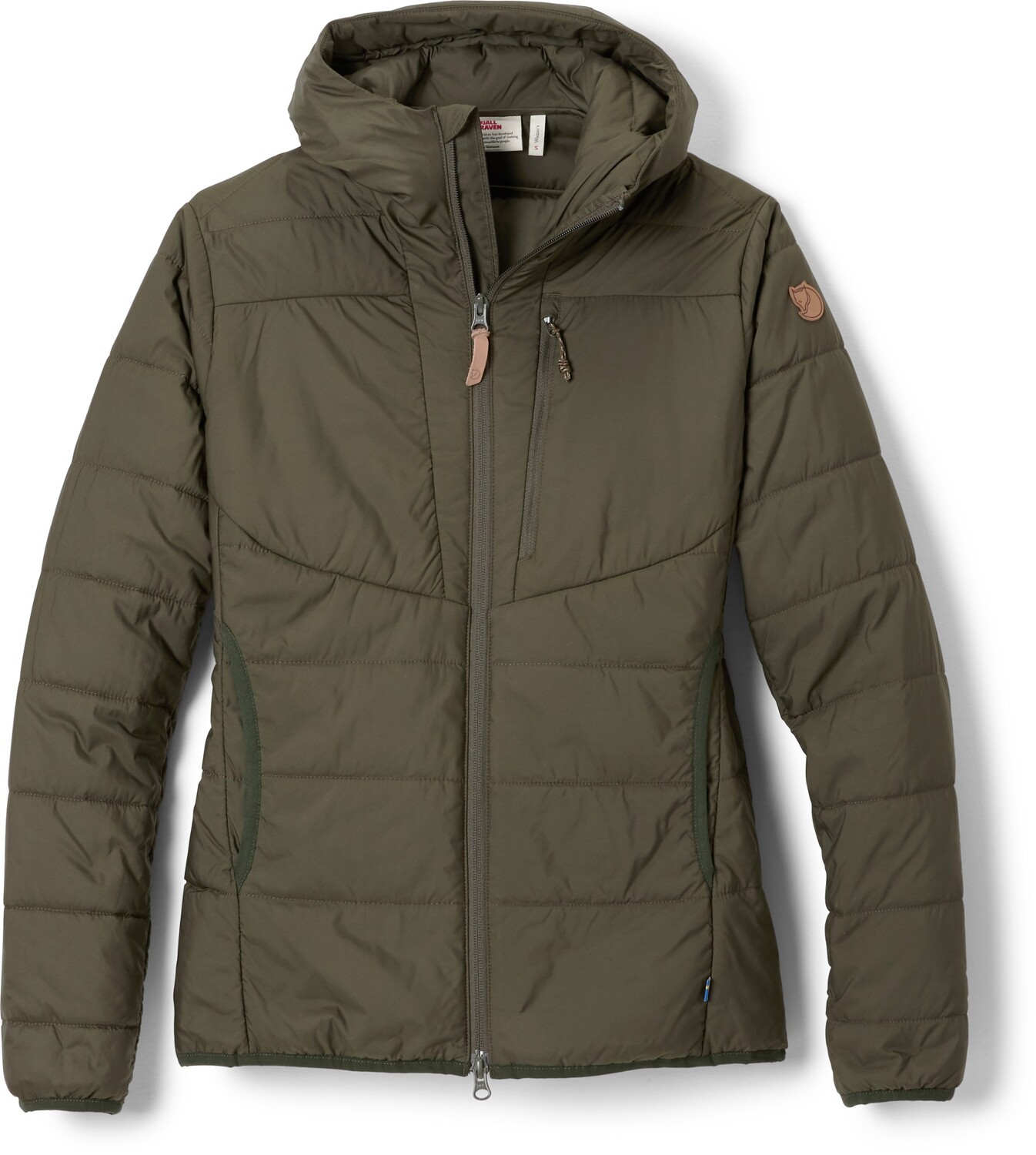 

Утепленная толстовка с подкладкой Keb — женская Fjallraven, зеленый