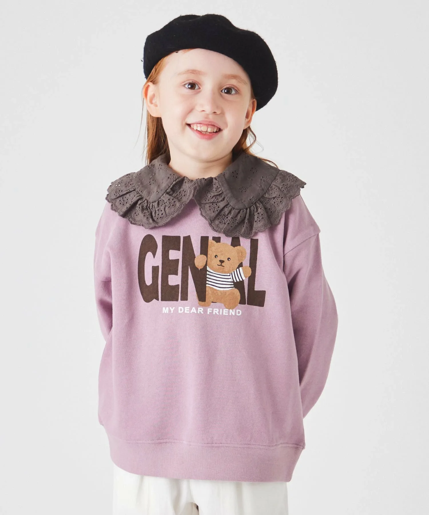Толстовка с принтом Ever Closet, Lavender (bear logo)