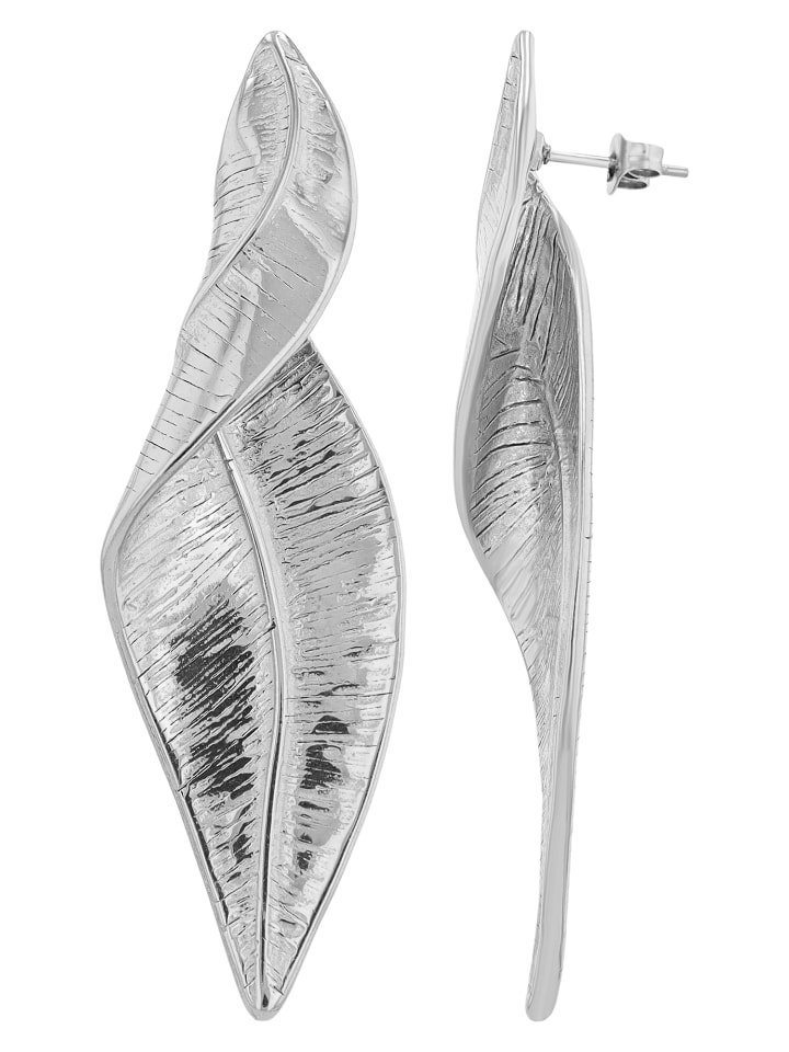 

Adeliás Женские серьги - Серьги-гвоздики из нержавеющей стали серебристого цвета